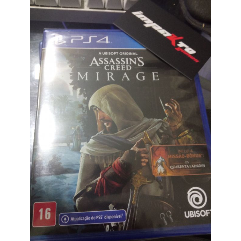Jogo Assassin's Creed Mirage Ps4 Midia Fisica PT BR Original