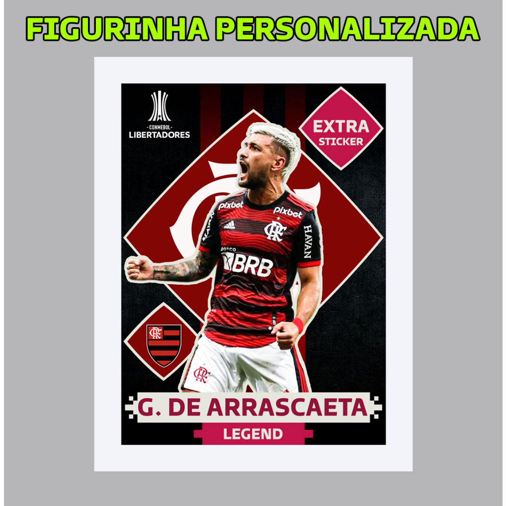 Figurinha Legend Arrascaeta Flamengo Personalizada | Shopee Brasil