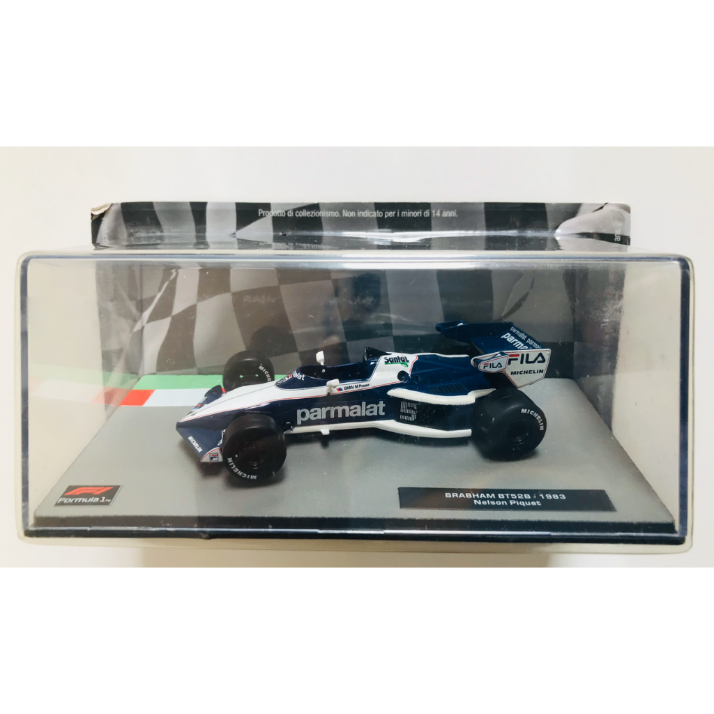 Coffret Minitrix OPO 10 - Voiture Miniature Formule 1 1/43 Compatible Avec BRABHAM BT52B - Nelson Piquet - 1983 - F1 FD034 Chemise Pilote