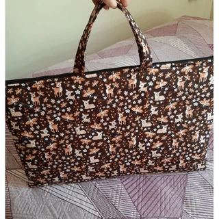 Bolsa Porta travesseiro de Tecido com Alça de Mão
