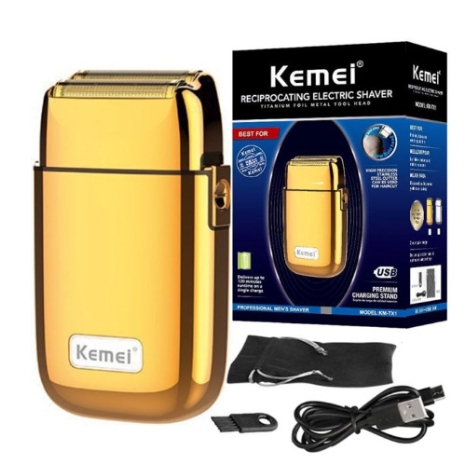Maquina de Acabamento e Barbear Recarregável Kemei KM-TX1 Original