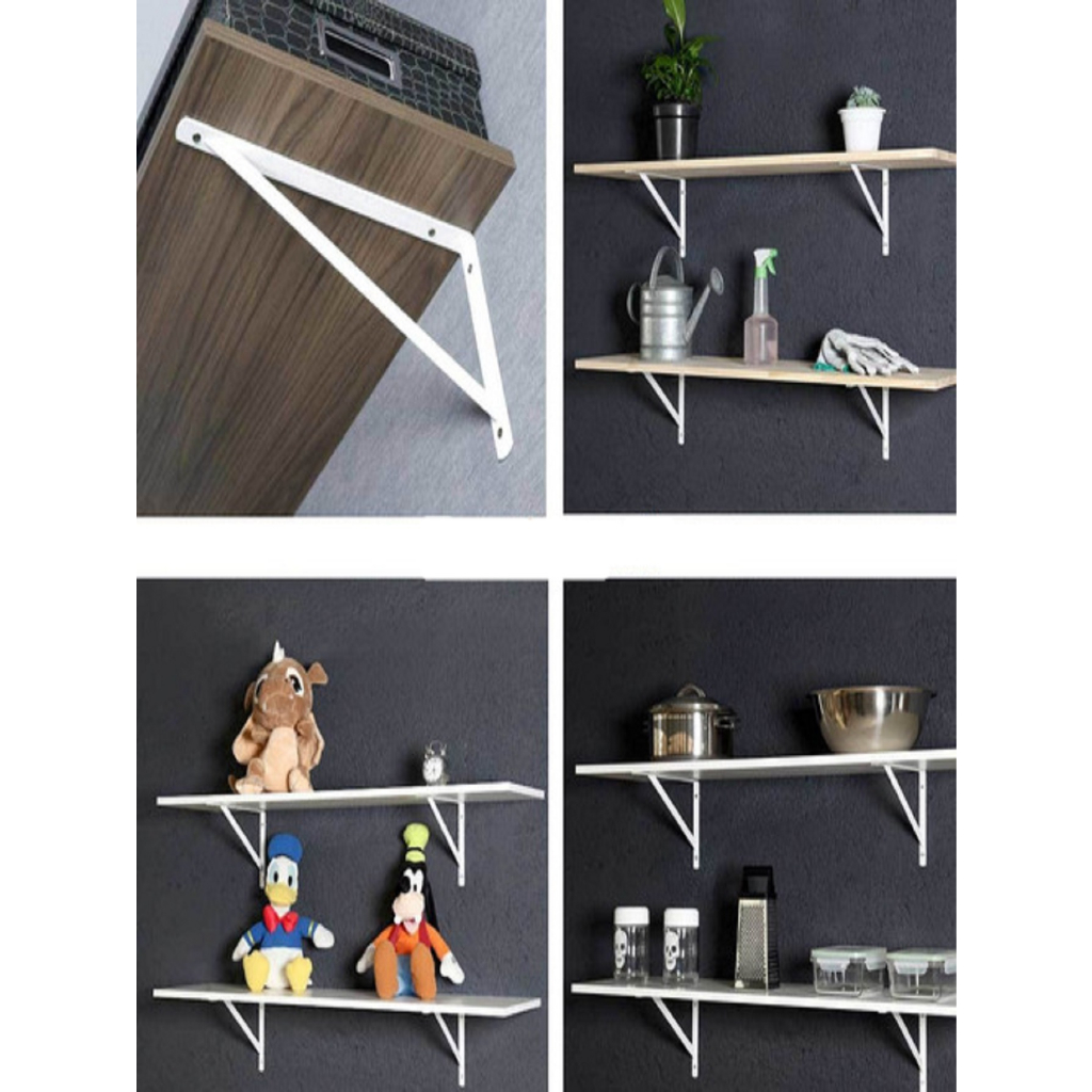 Cantoneira 40cm Prateleiras Prateleira Decoração Casa Banheiro Branca ...
