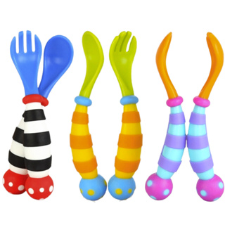 Nuby Baby's First Spoons -3 Stages -Encourages Self-Feeding -6+