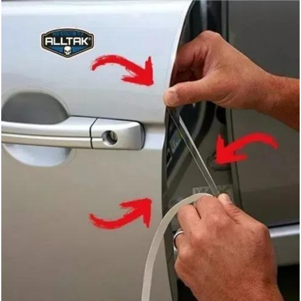 Adesivo Protetor Transparente Ppf Quina Porta Carro 4 Peças