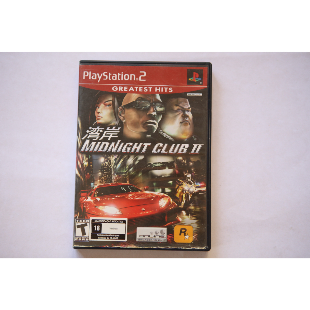 MIDNIGHT CLUB 2 PLAYSTATION 2 ORIGINAL MÍDIA FÍSICA PS2