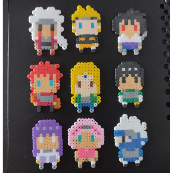 Par de Brincos Pixel Art Naruto Perler Beads | Shopee Brasil