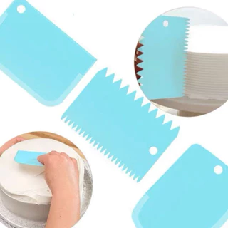 Conjuntos Peças Para Bolo Confeiteiro E Espátula Multicolorido 4 Raspador Raspadores 11,5X16CM Profissional