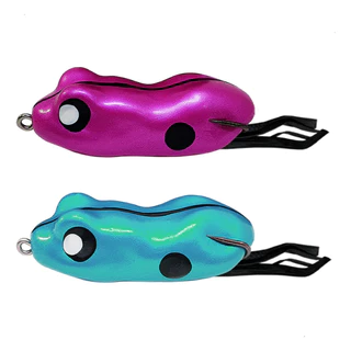 Kit 2 Iscas Matadeira Monster Z60 Metalica 6cm 10g Sapinho Frog Para Pesca Traira