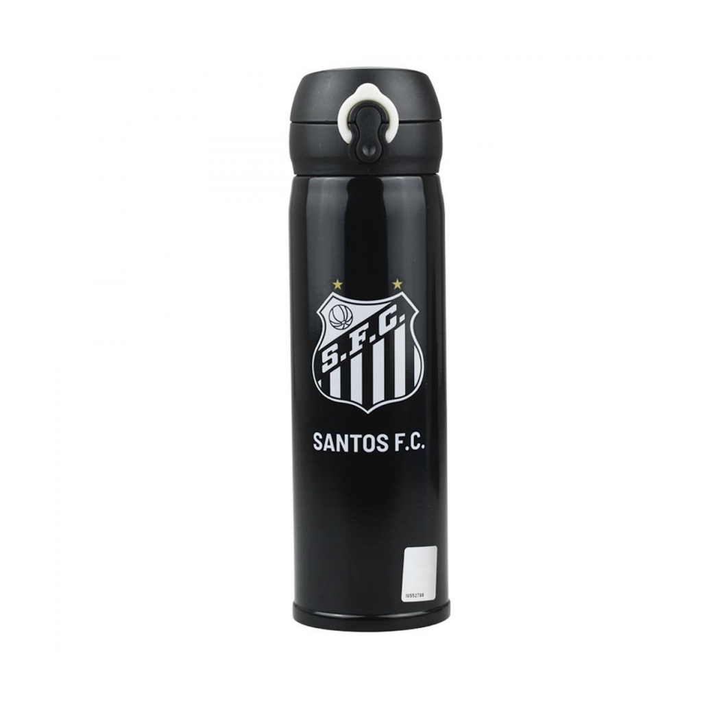 Garrafa Térmica Santos 420ml Preta Oficial