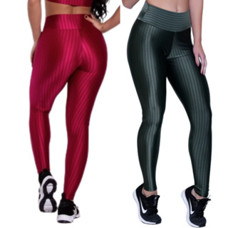 Calça Legging Fitness Feminina 3D Suplex Novo Leg Cirrê Academia 3 D