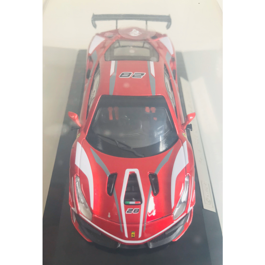 Miniatura Ferrari 488 Challenge Evo 2020 - Bburago - F1 - Fórmula