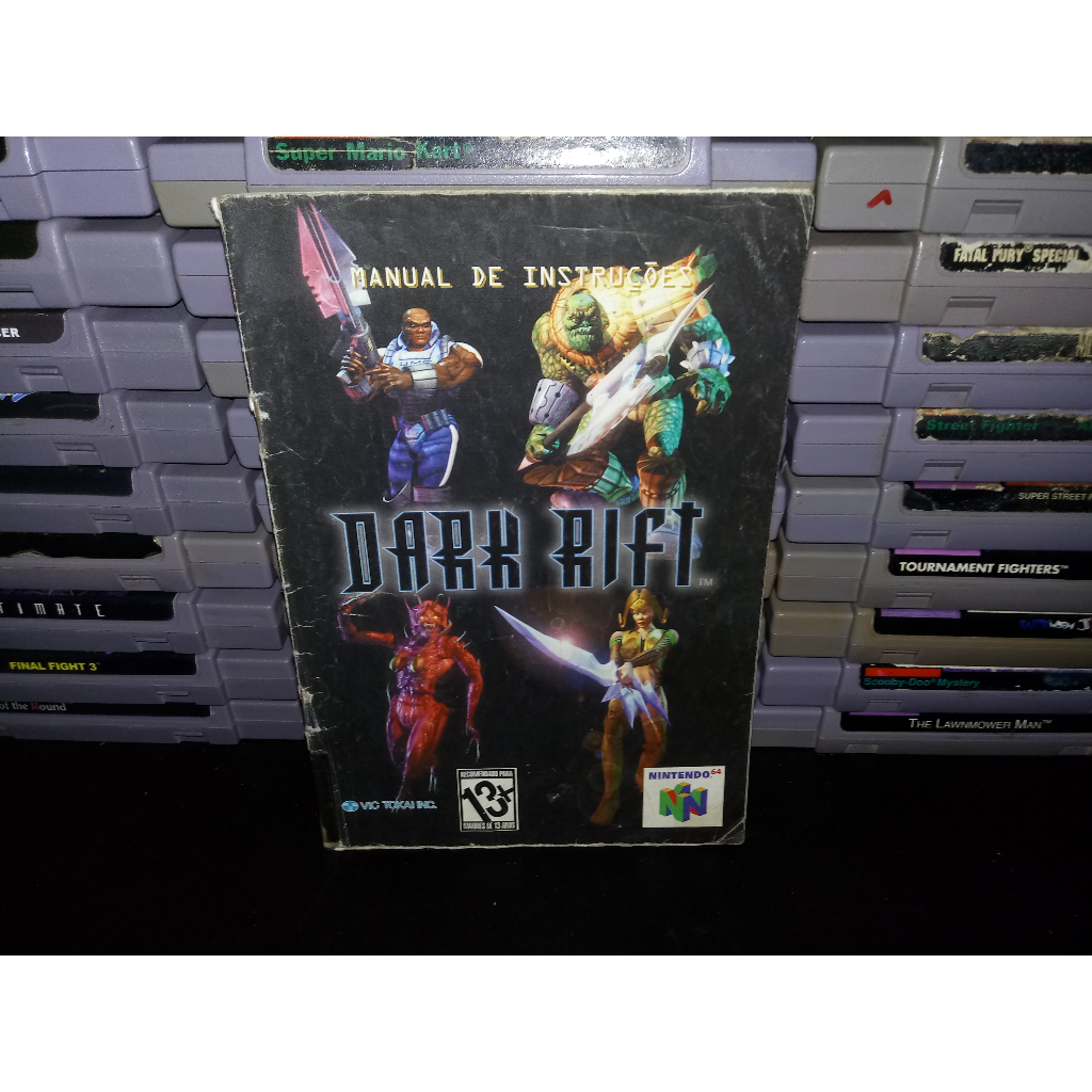 Manual Dark Rift Original Gradiente Nintendo 64 N64 | Shopee Brasil