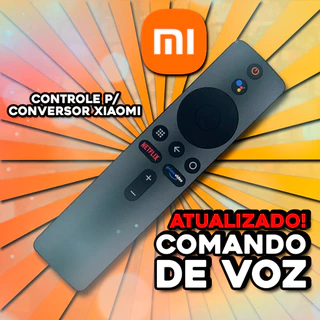 Controle Para Xiaomi Mi Stick e Mi Box COMANDO DE VOZ Remoto 4k Com Pilhas