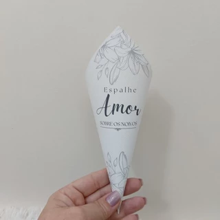 Cone para Pétalas Casamento