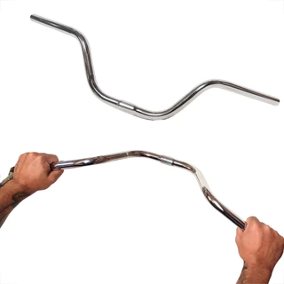 Guidão De Bike Alto Poti Barra Forte Tipo Poty Guidão De Bicicleta Guiador De Andorinha Barra Circular Cromado 680 25.4mm