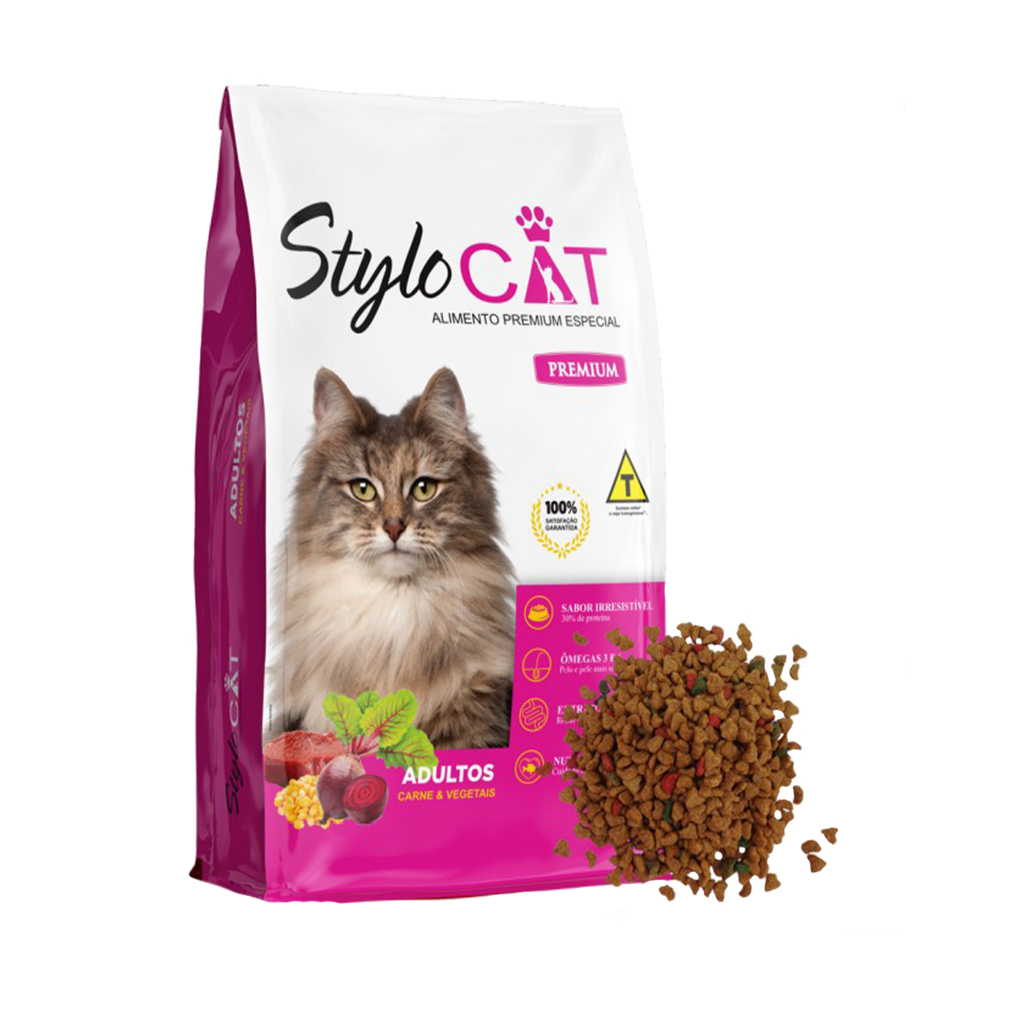 Ração Barata p/ Gatos Stylo Cat Mix - 10 kg | Shopee Brasil