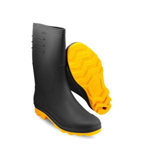 Bota PVC Chuva Motociclista Moto Impermeável Forrado Galocha Cano Longo Masculina Feminina