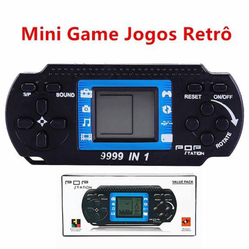 Super Mini Game Portátil 9999 Em 1 Antigo Retro Passatempo em