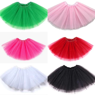 Saia Tule Tutu Infantil Crianças Lisa 30 Cm