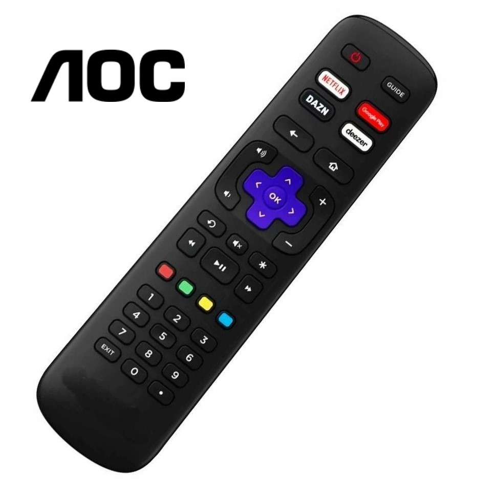 Controle remoto ara TV AOC Roku pronta entrega | Shopee Brasil