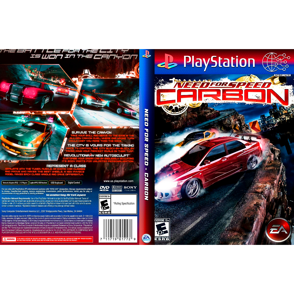 Jogo ps2 necessidade de velocidade carbono nfs eng usado - AliExpress