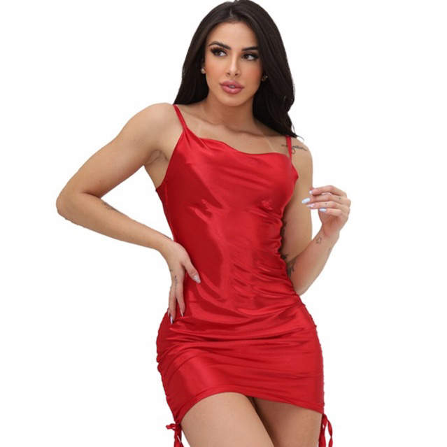 Vestido justo hot sale de cetim