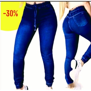 Calça Jeans Malwee Jogger Feminina - Azul Claro