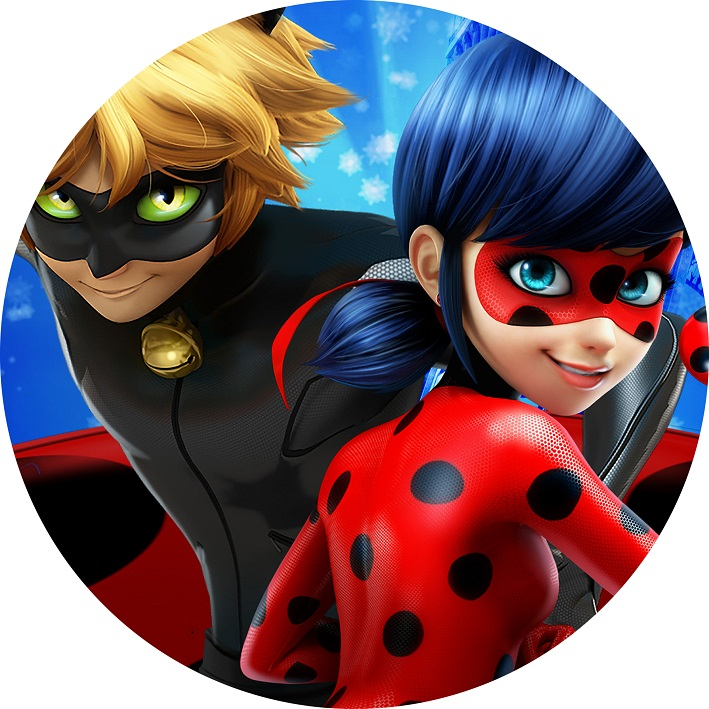 Miraculous As Aventuras de Ladybug adesivo redondo grátis png