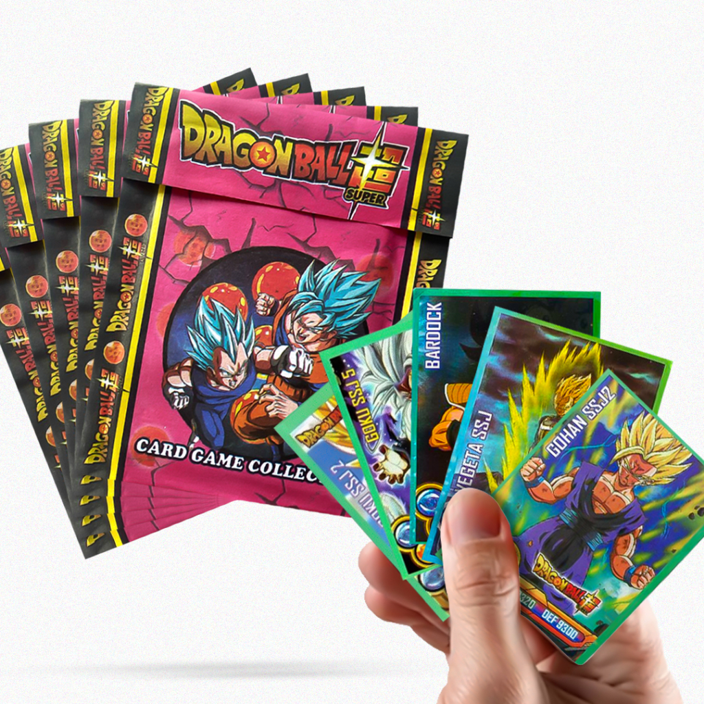 200 Cards/Figurinhas Dragon Ball - 50 Pacotes atacado bater bafo