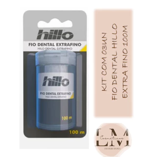 Kit com 03un Fio Dental Hillo Extra Fino 100m