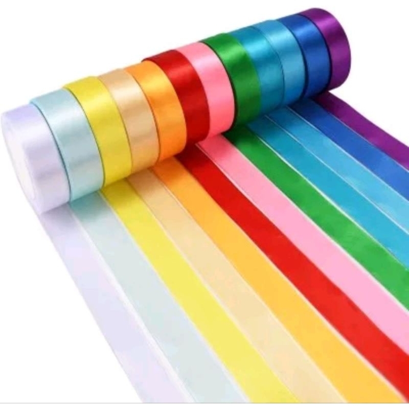 2 metros de fita de cetim 7mm cores variadas 001