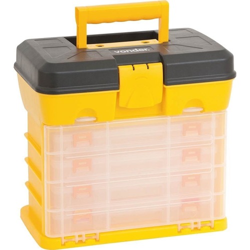 Organizador Plástico Vonder C/ 4 Bandejas + 1 Compartimento 27,5x17,OPV 0600 VONDER5x 26,0 cm