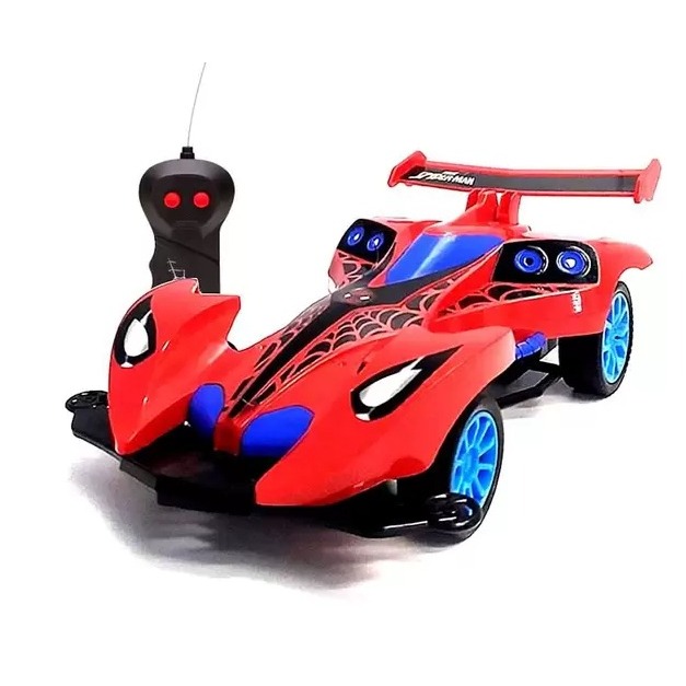 Carrinho de Controle Remoto - Homem Aranha - 7 Funções Spin Revolution -  Real Brinquedos