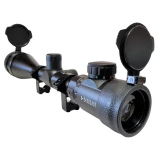 Luneta Riflescope 6x24x50 Aoeg - Paralax - Mildot - Original COMPLETA COM PARASOL E TAMPAS FLIP!