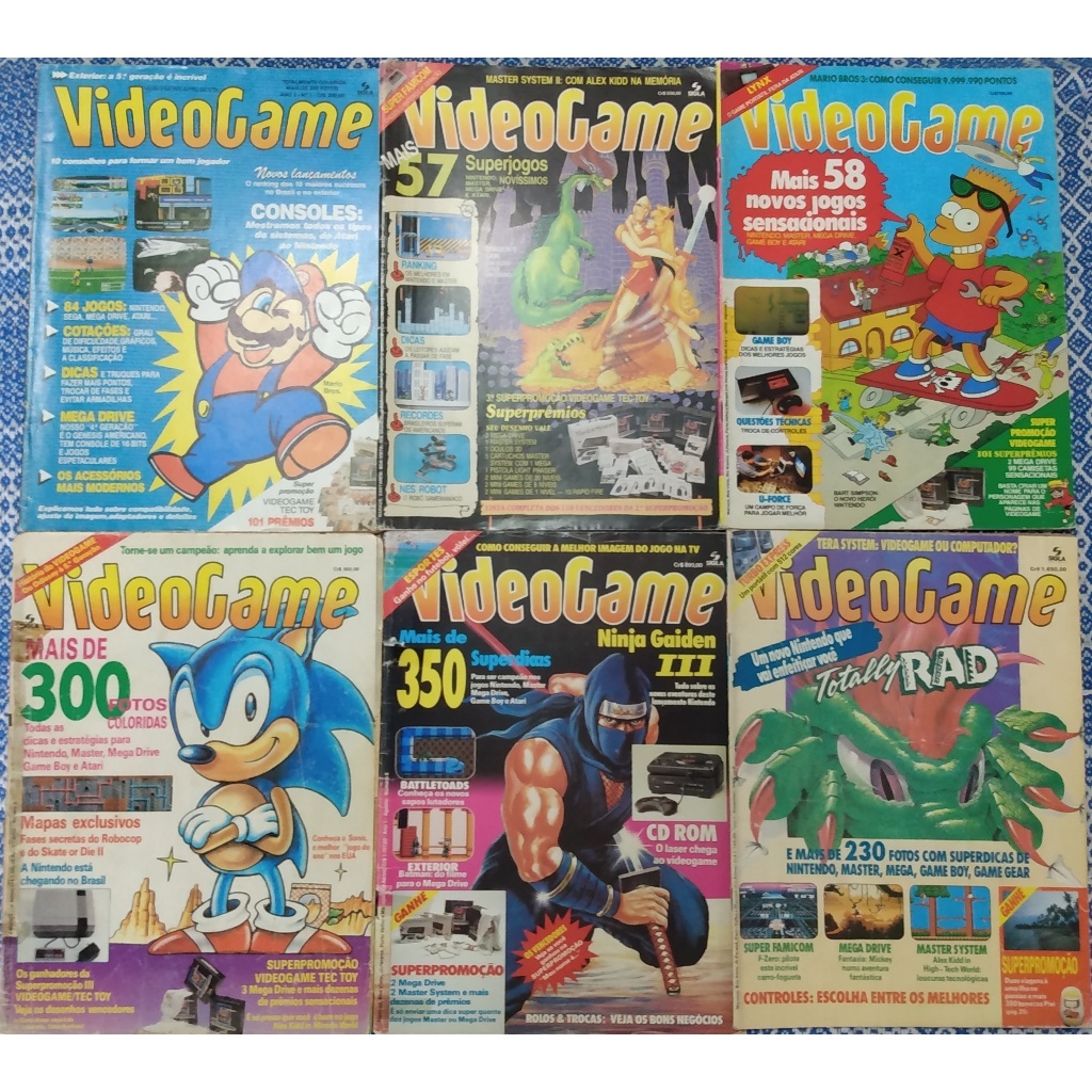 lote de revistas de vídeo game.