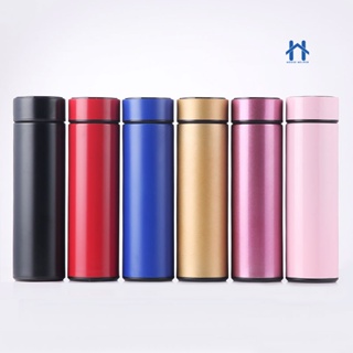 Garrafa Termica 500ML Com Termometro Digital Led Quente ou Frio em Aço Inox 304