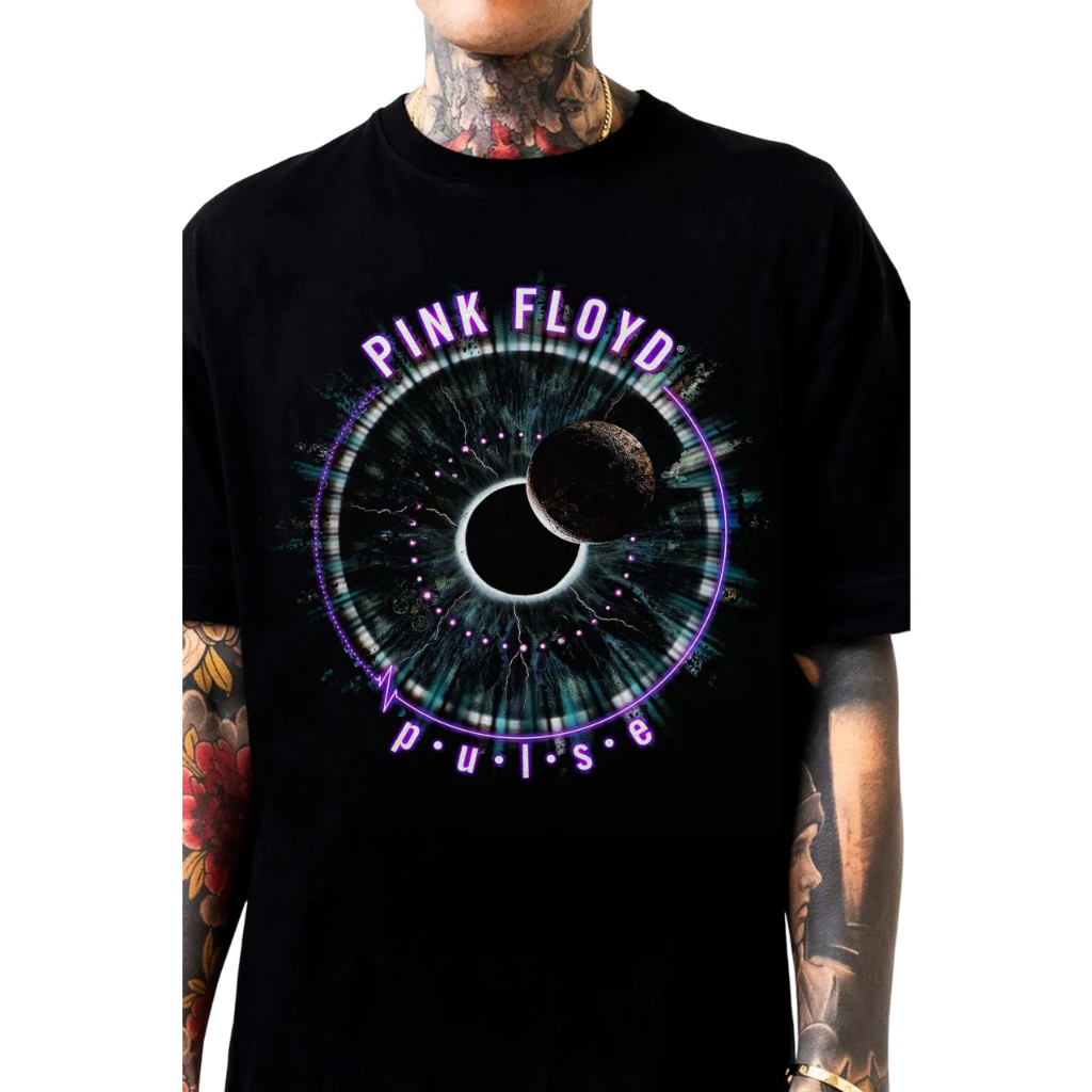 Camiseta Pink Floyd Pulse Blusa Adulto Oficial Licenciado Unissex Banda ...