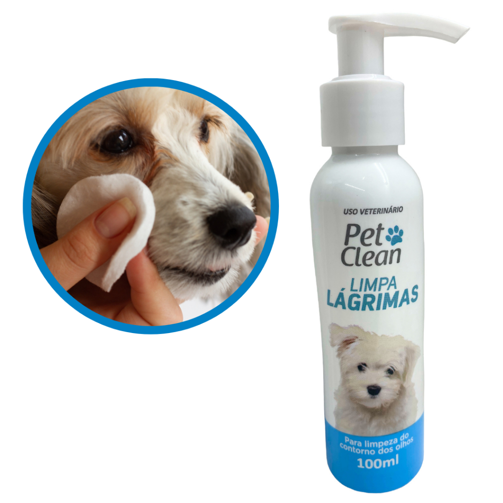 Limpa lágrimas para cães e gatos 100ml lágrima ácida | Shopee Brasil