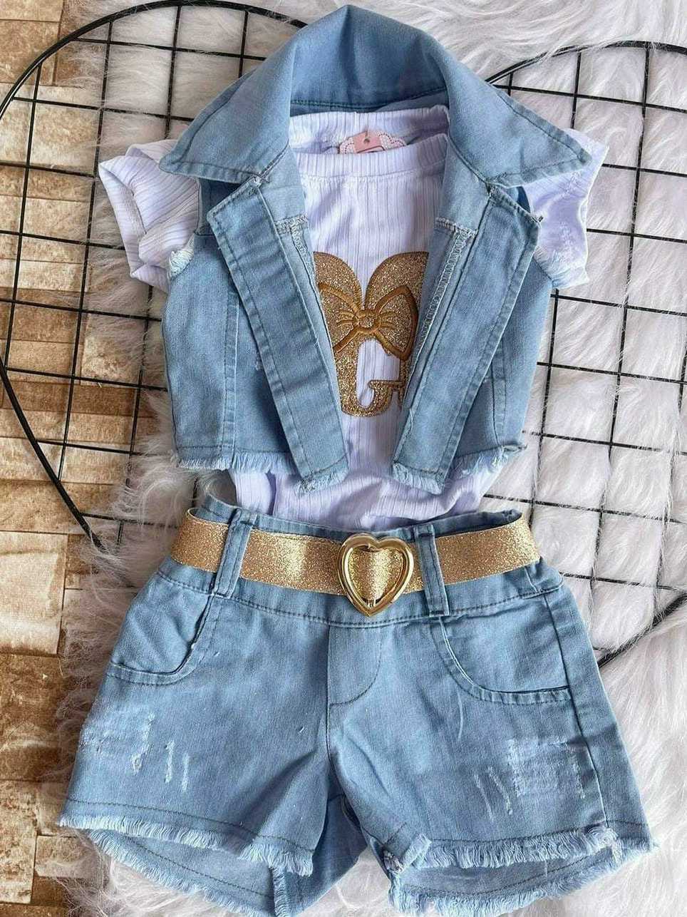 Conjunto Infantil Roupa Para Menina De Anos 2021 Novas Meninas De