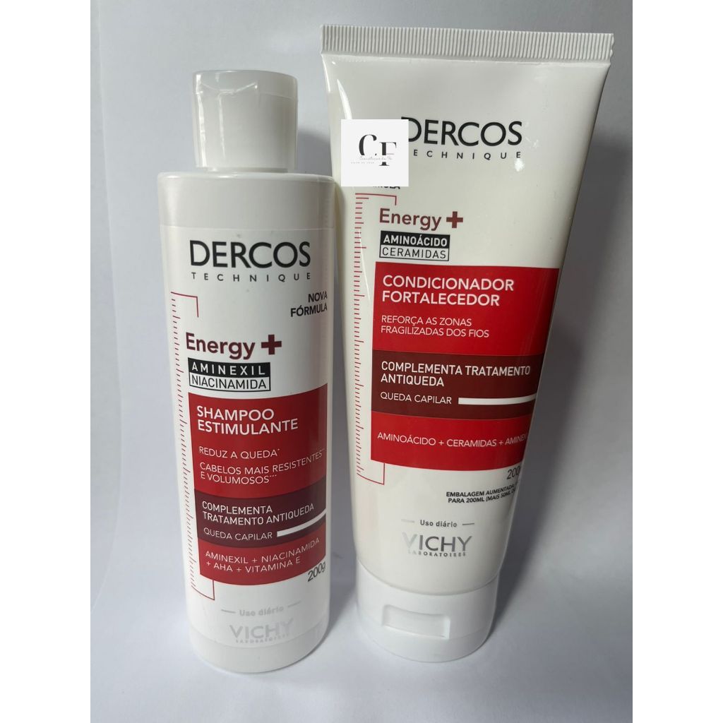 Kit Vichy Dercos Energy+ - Shampoo 200g + condicionador 200ml | Shopee ...