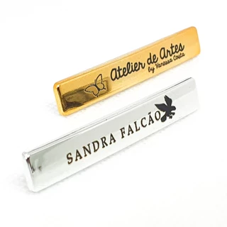 Etiqueta Personalizada 5.0×0.8 Cm Plaquinha De Metal 1 Unid