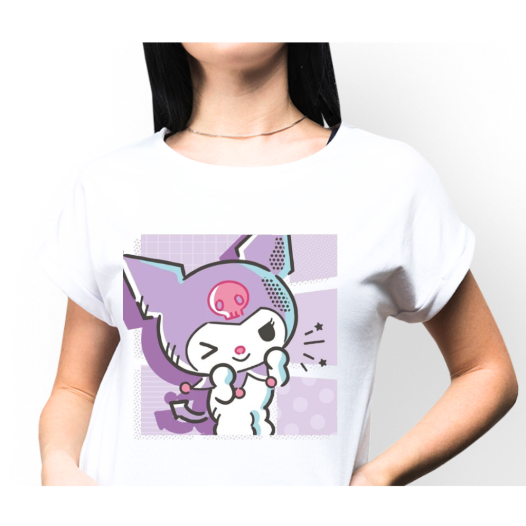 Camiseta sanrio hello kitty kuromi | Shopee Brasil