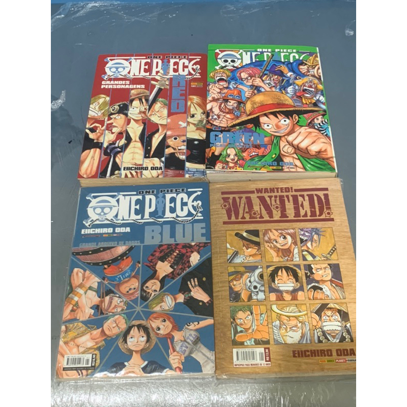 Databook one piece red blue yellow green blue deep wanted Escorrega o