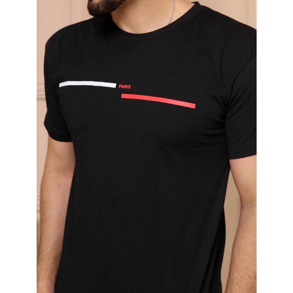 Camiseta Básica Masculina Paris Lisa Fio 30.1 100% Algodão casual NOVO 02