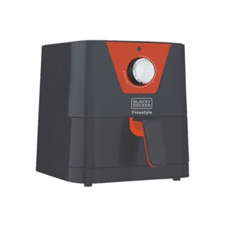 Fritadeira Elétrica Air Fryer Black+Decker Freestyle 1,5 Litros 220V Sem Óleo 700W + 1 Grelha AFM2-B2 Cinza/Laranja