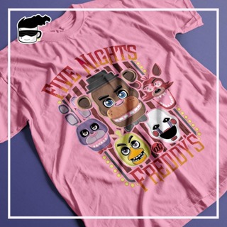 Camiseta Fnaf Five Nights At Freddys Jogo Game 2 Rosa - Kamisetas