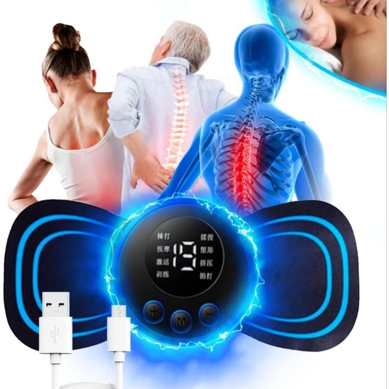 Mini Massageador Elétrico Portátil Aparelho Massageador Elétrico Recarregável Portátil p Dor