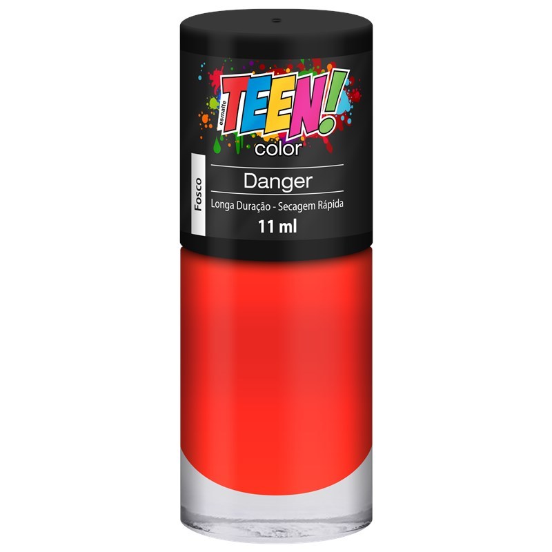 Esmalte Teen Color Profissional coleção Fosco c/4 unidades 11ml ...