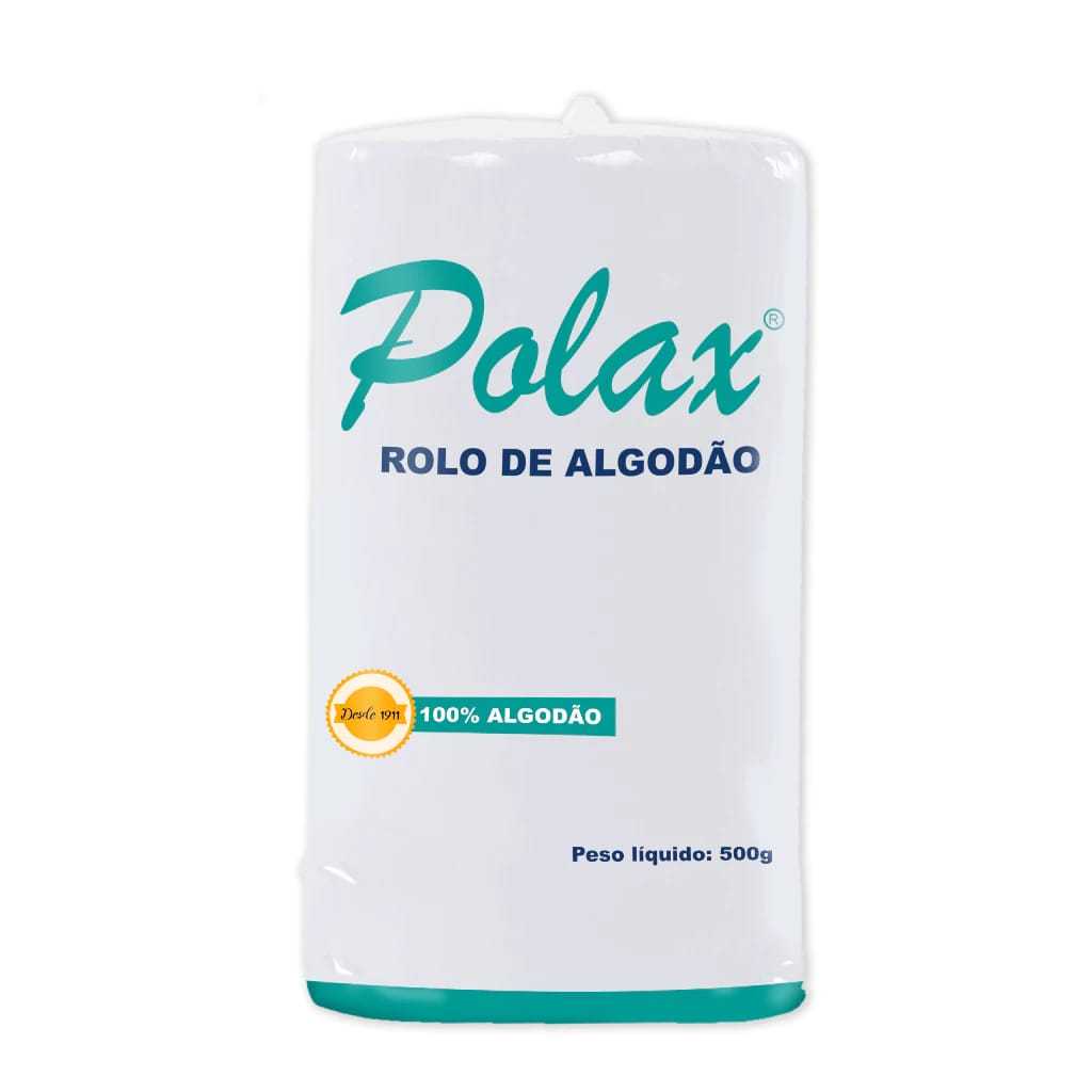 Algodão Hidrófilo Rolo 500g Polax