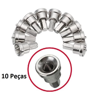 Kit Jogo Bits Limitador Philips Drywall Ph2 10 Peças Com Guia Limitador Parafusadeira